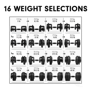 Adjustable Dumbbell ‧ DLAD〔20KG〕